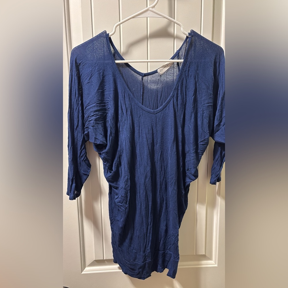 Chic Navy Women's Blouse